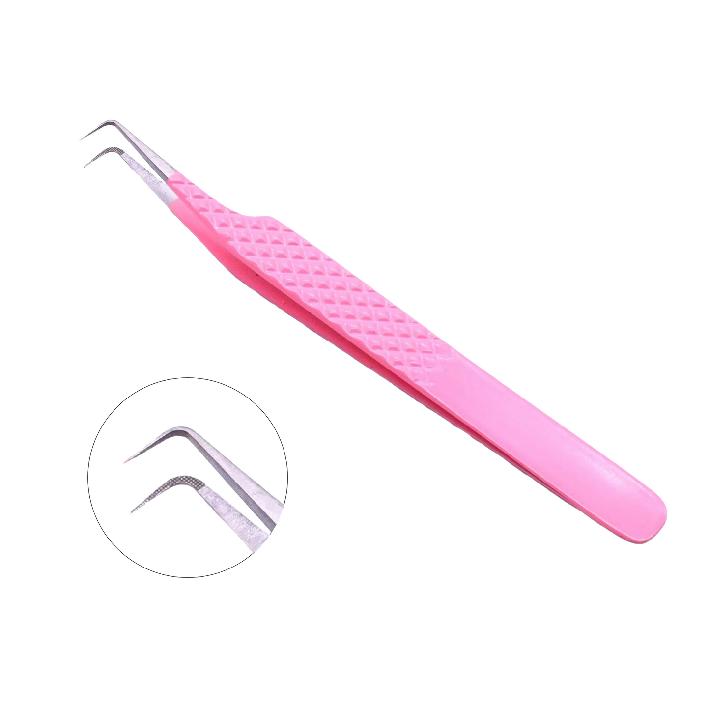 PINK-01 90°-Degree Volume Fiber Tip Tweezers