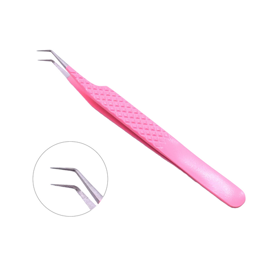PINK-03 45°-Degree Fiber Tip Tweezers