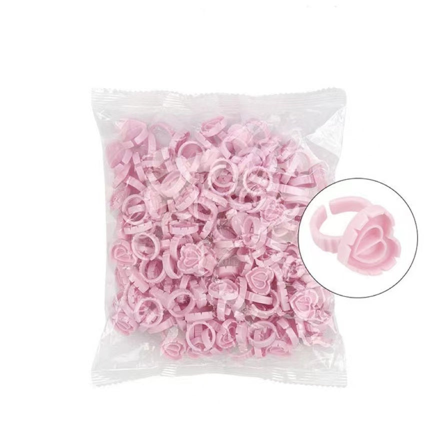 Heart Glue Rings (100pcs)