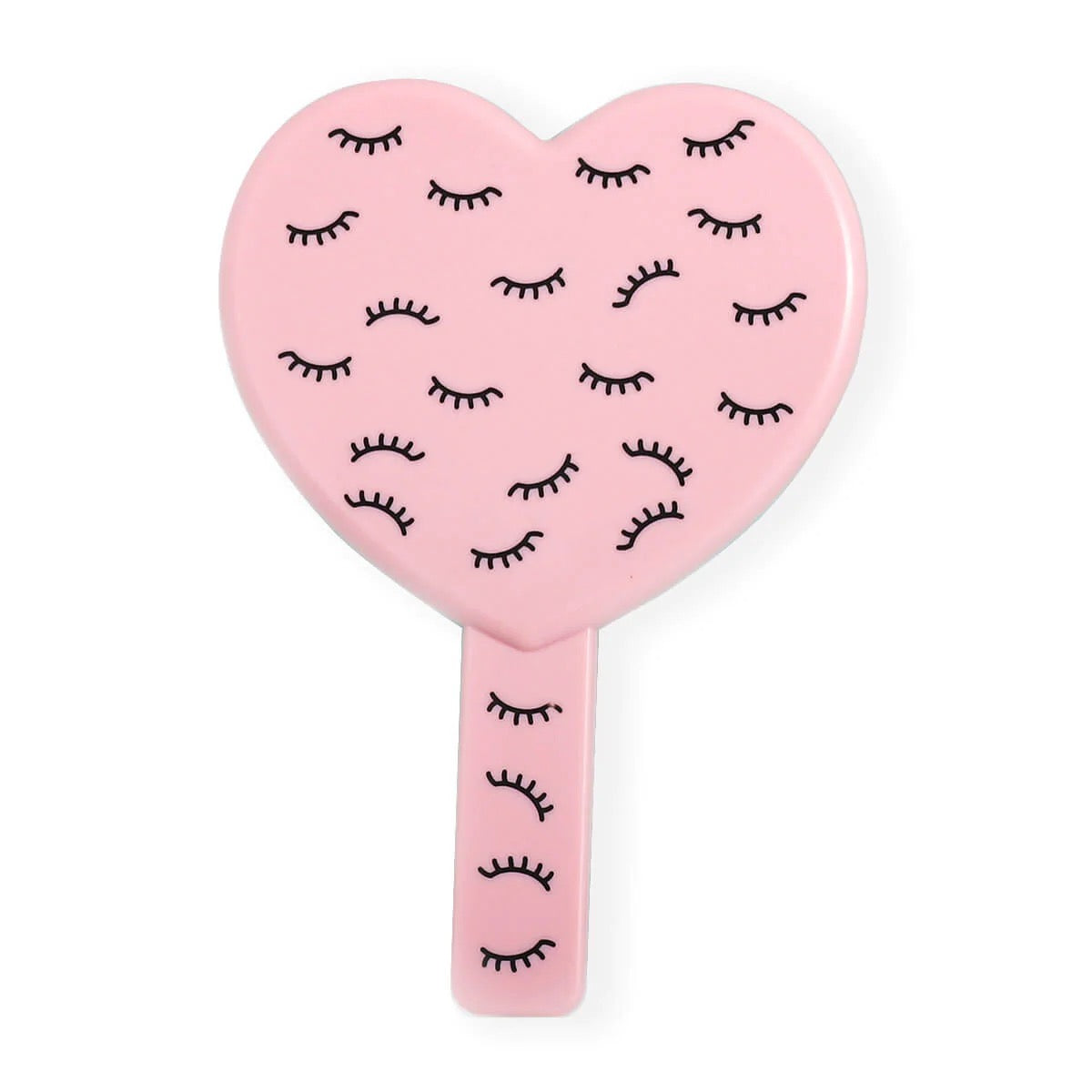 Eyelash Pattern Heart Handheld Lash Mirror