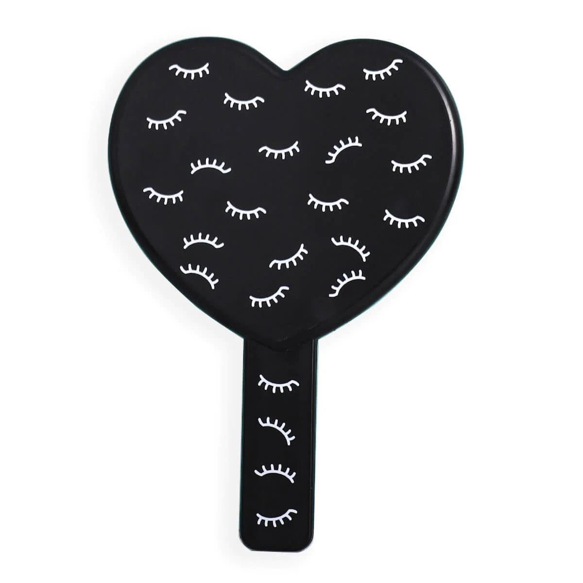 Eyelash Pattern Heart Handheld Lash Mirror