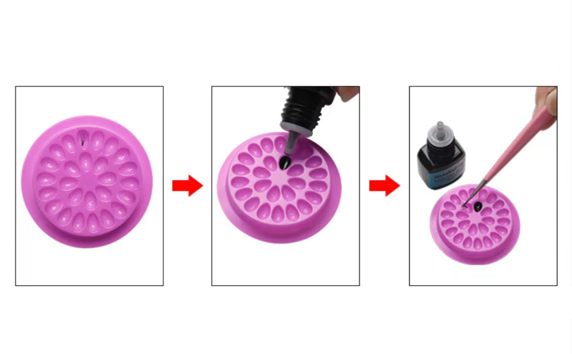 Disposable GLUE FLOWER for Eyelash Extensions 10 PCS/Pack