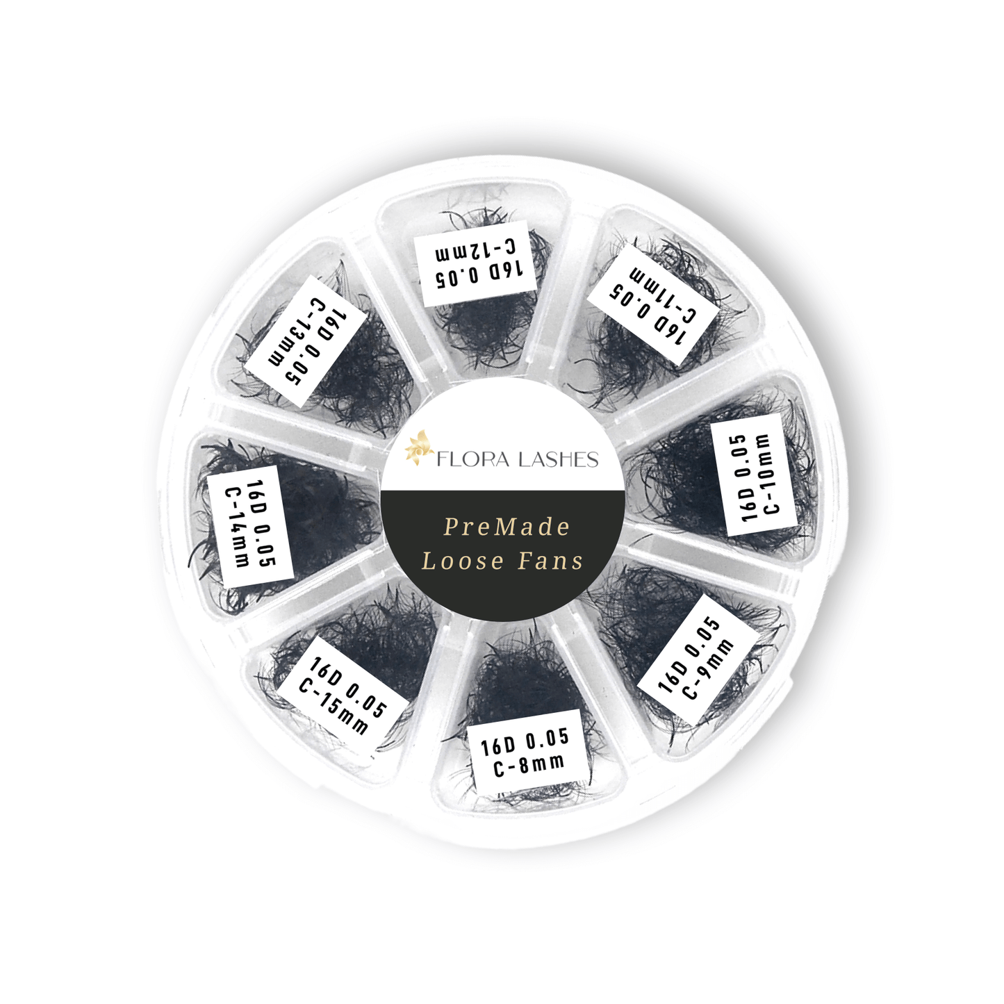 Mixed 8-15MM Length Handmade Volume Premade Loose Fans Pointy Base(800 Fans)