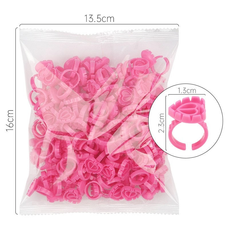 Heart Glue Rings (100pcs)