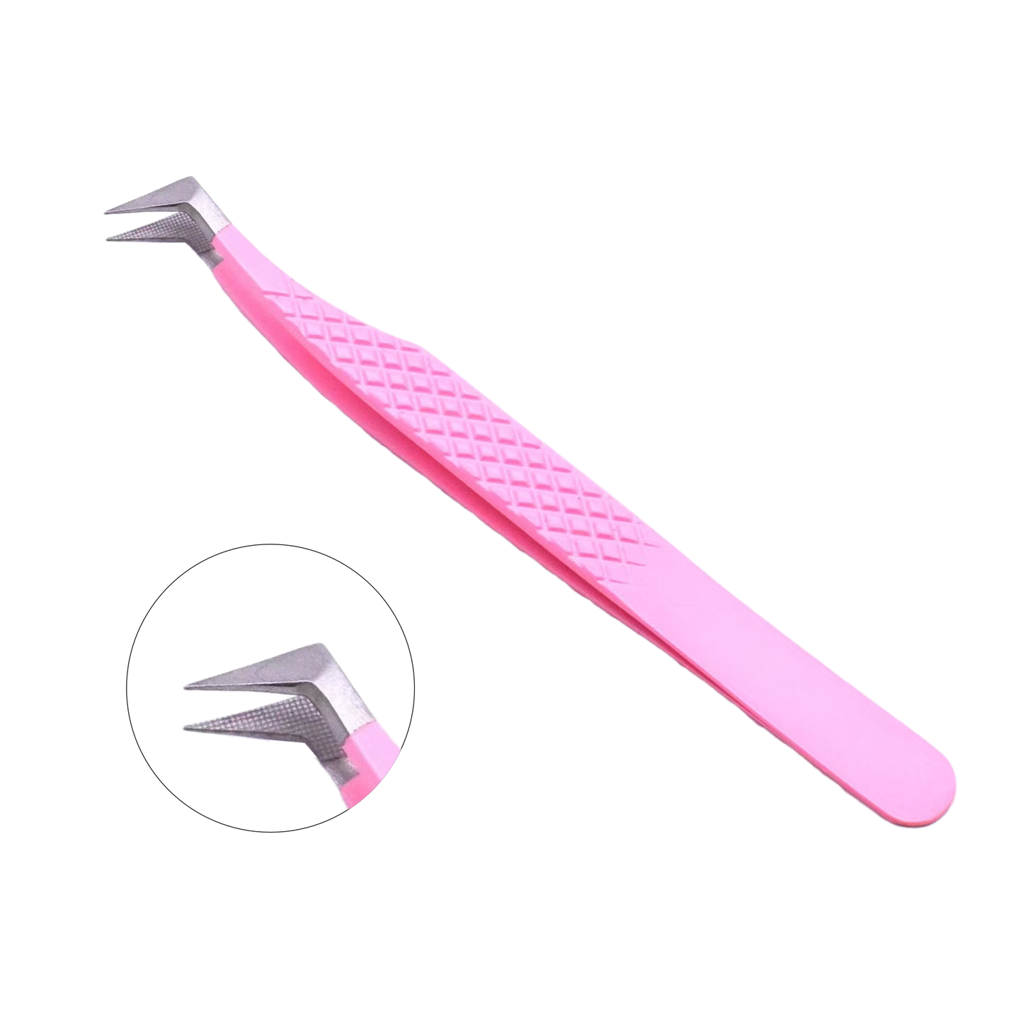 PINK-04 LShape Fiber Tip Tweezers