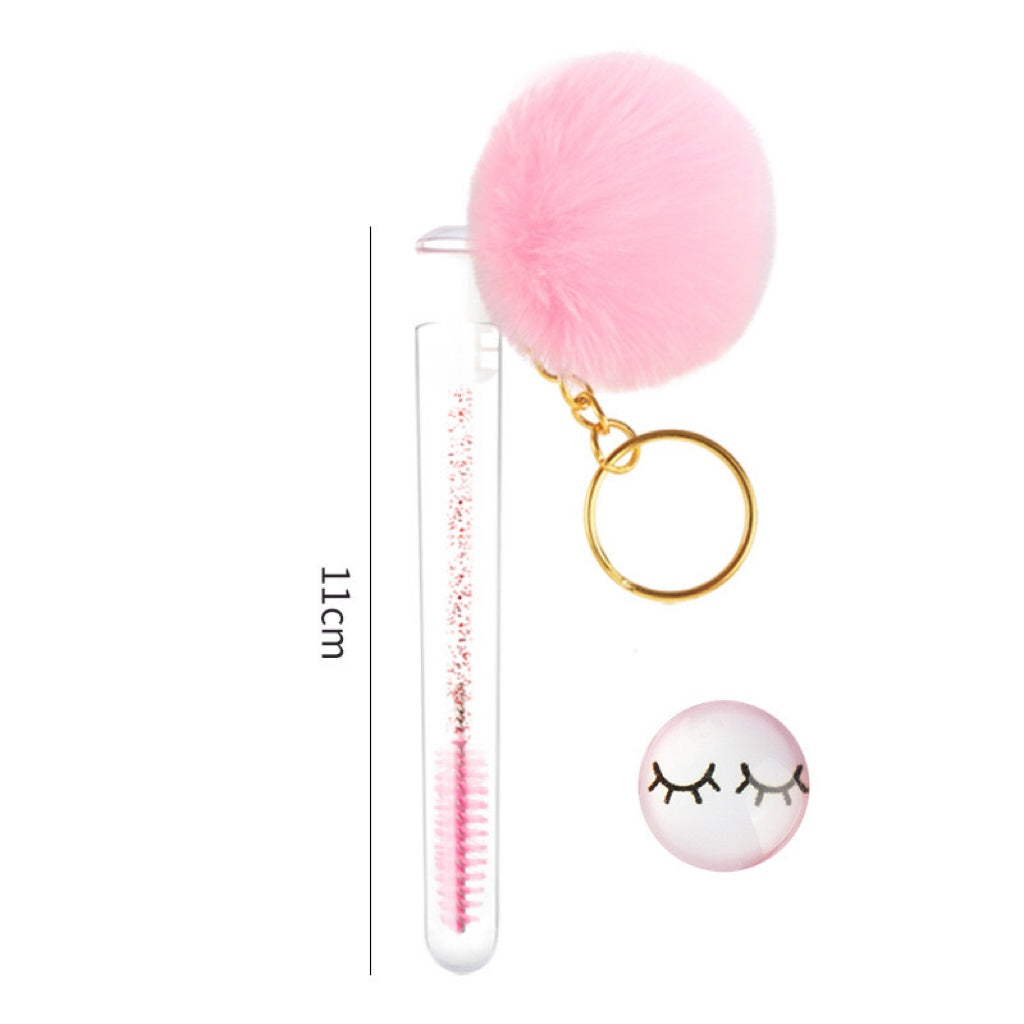 Eyelash Brushes With Fur ball