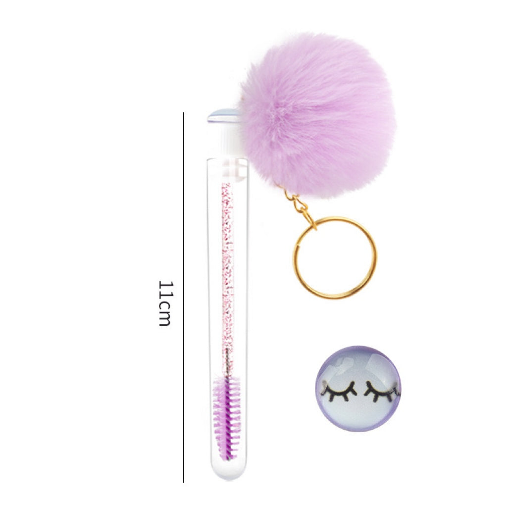 Eyelash Brushes With Fur ball