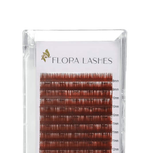 0.07MM Brown Color Volume Eyelash Extensions