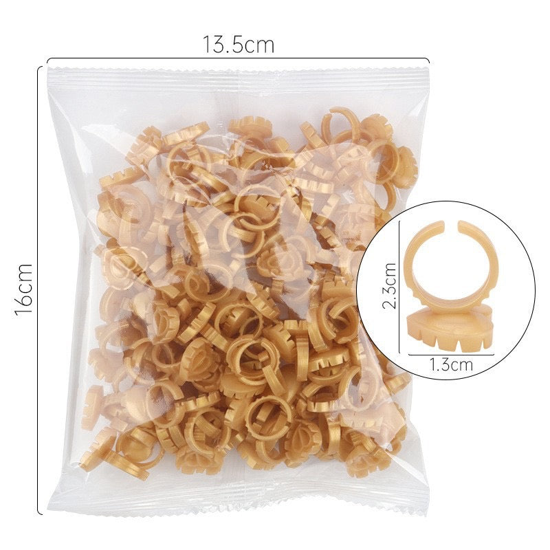 Heart Glue Rings (100pcs)