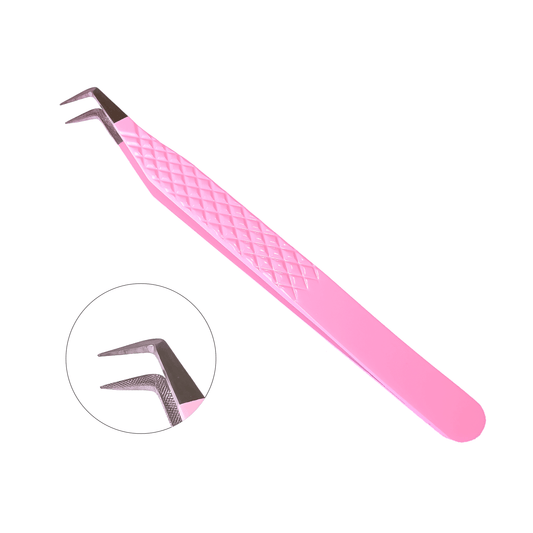PINK-07 Boot Fiber Tip Tweezers