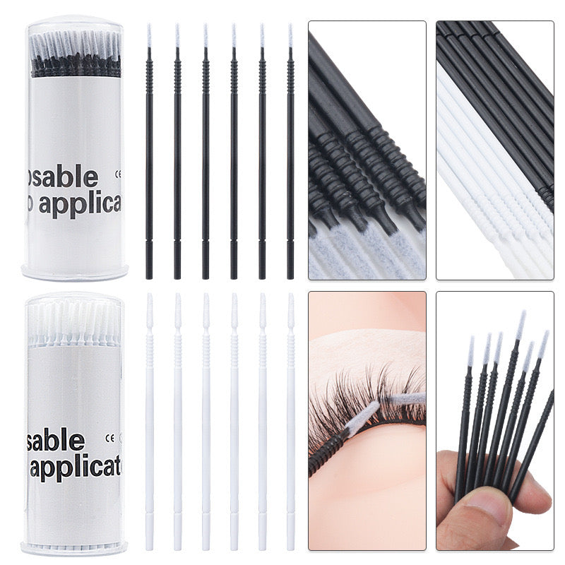 New Cotton Swab Brush For Eyelash Extensions 100 PCS/PACK