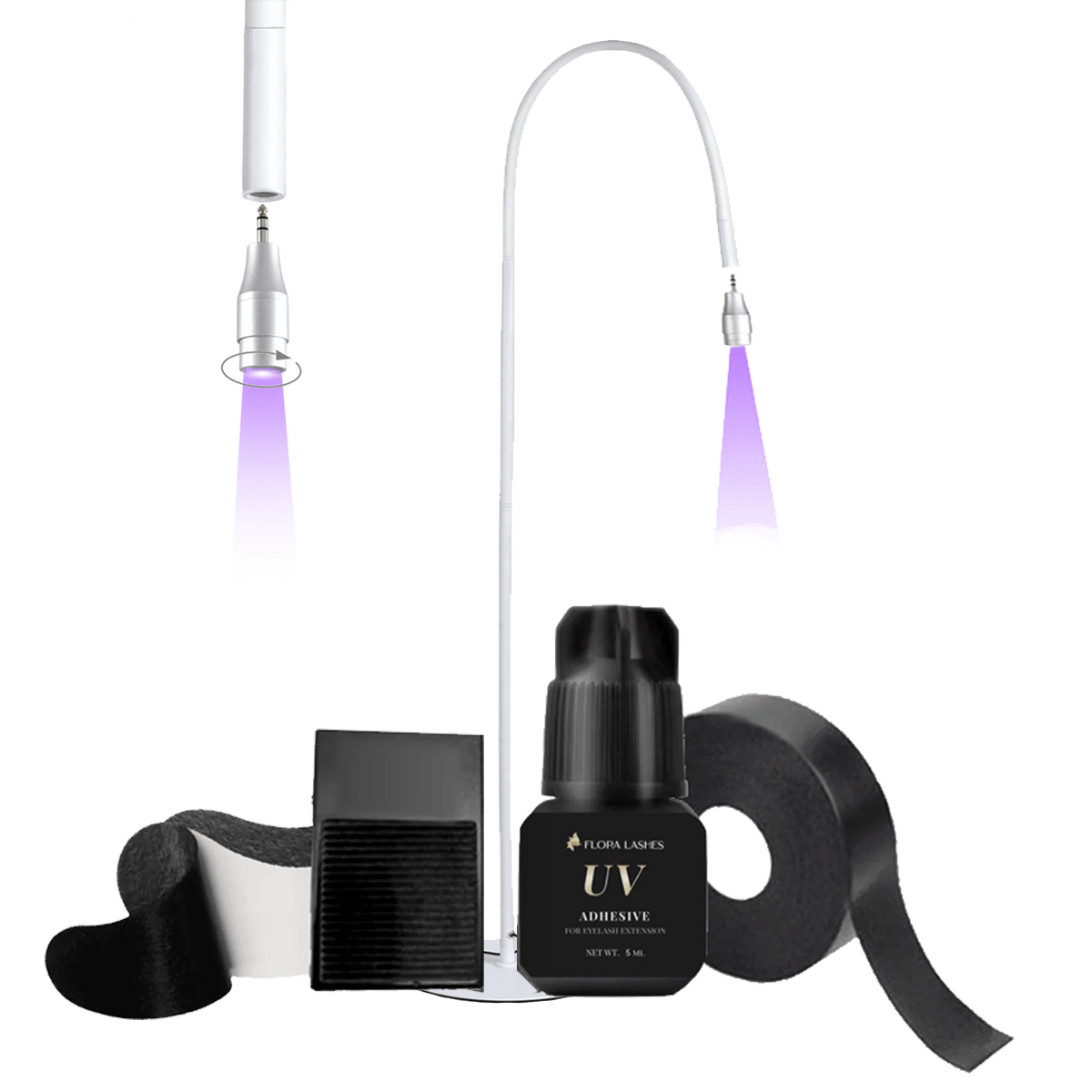 Floralashes UV Replaceable LED Lamp Glue System